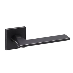 Дверная ручка на тонкой розетке Adden Bau Binary Q572 Black/Chrome Rim