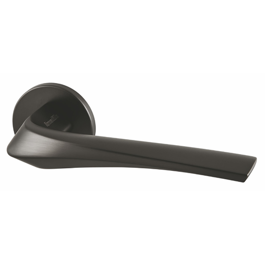 Дверная ручка на тонкой розетке Armadillo Urban Slim R.URS52.FLAME BL-26 черная