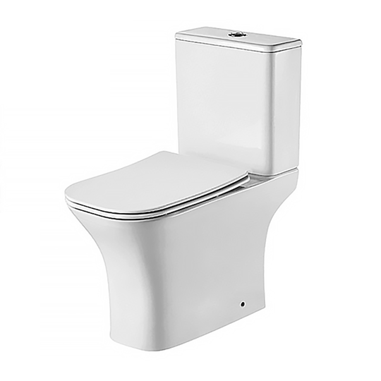 Унитаз-компакт безободковый Azario Fretta Square сиденье микролифт AZ-5121