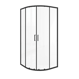 Душевой уголок Bas Lite R-80-C-B 80x80x190 черный профиль