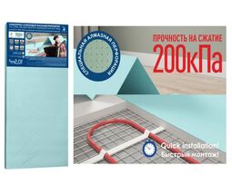 Подложка-гармошка Solid 1,5 мм под LVT и SPC  для теплого водяного пола