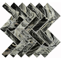 Мозаика стеклянная Bonaparte Hadar Black 28,6x26,8