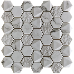 Мозаика стеклянная Bonaparte Volume White 30x30,3