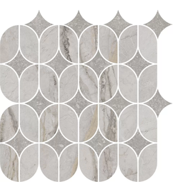 Декор Kerama Marazzi Ифран наборный серый светлый 30x32,5 см ректификат KMD2HID004BR