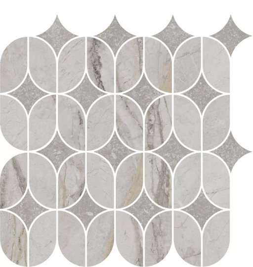 Декор Kerama Marazzi Ифран наборный серый светлый 30x32,5 см ректификат KMD2HID004BR