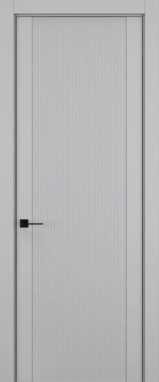 Межкомнатная дверь Hausdoors Фактурные линии 2 Шеллак серый ДГ