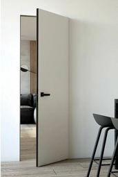 Скрытая дверь невидимка Hausdoors Инвизибл под покраску кромка черная 4 стороны