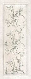 Настенная плитка Kerama Marazzi Кантри Шик белый панель декорированный 20x50 см 7188