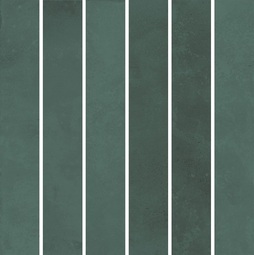 Декор Kerama Marazzi Фес мозаичный зеленый темный 15x15 см KMD2MSM005BN