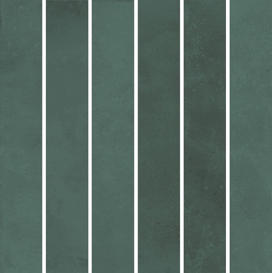 Декор Kerama Marazzi Фес мозаичный зеленый темный 15x15 см KMD2MSM005BN