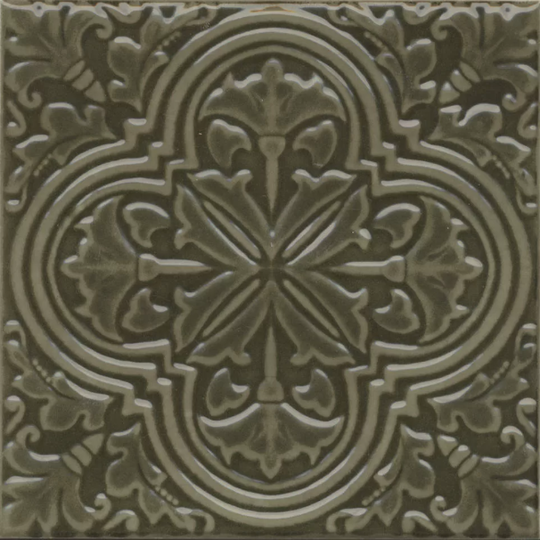 Декор Kerama Marazzi Фес зеленый 15x15 см KMD3STA002BN