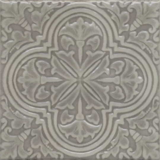 Декор Kerama Marazzi Фес серый 15x15 см KMD3STA006BN