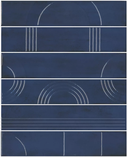 Панно Kerama Marazzi Мажорель синий темный (из 6 плит) 36x28,5 см KMP3STA007RN6X