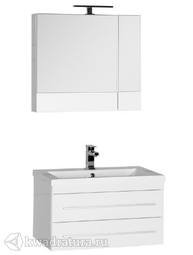 Комплект мебели для ванной Aquanet Нота 75 белый