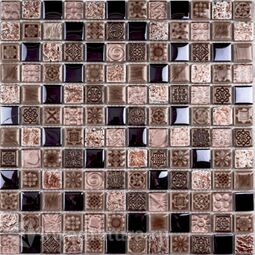 Мозаика стеклянная c камнем Bonaparte Sudan 30х30