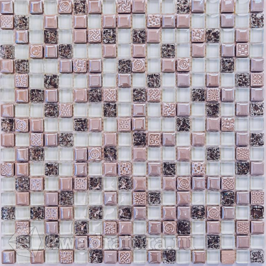 Мозаика стеклянная c камнем Bonaparte Plaza 30х30