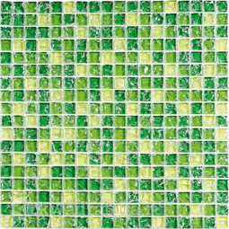 Мозаика стеклянная Bonaparte Strike green 30x30
