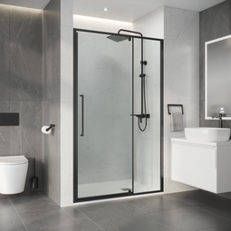 Душевая дверь Niagara Nova NG-35-12AGR 120x195 графит стекло прозрачное