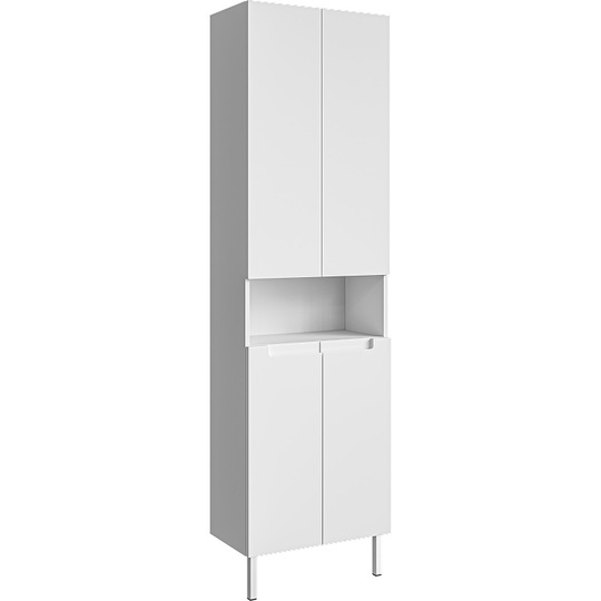 Пенал для ванной Aqwella Ванкувер 55 белый напольный