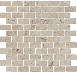 Мозаика керамогранитная Kerama Marazzi Про Лаймстоун Антика 1 мозаичный бежевый 32х30 см MBD013