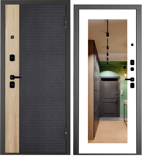 Входная дверь Промет Лайн Фьюжн зеркало