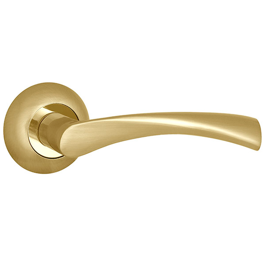 Дверная ручка Punto R.TL54.CRONA SG/GP-4 матовое золото/золото