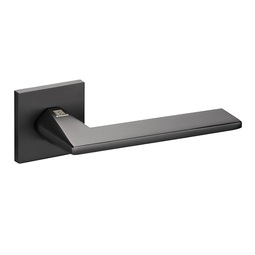 Дверная ручка на тонкой розетке Bussare Preto A-42-40 Black