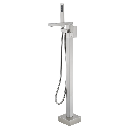 Смеситель для ванны Azario Salen с душевой лейкой напольный сатин