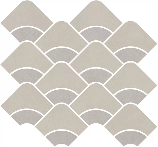 Декор Kerama Marazzi Таделакт наборный бежевый светлый/серый 30x28 см ректификат KMD2HID007BR