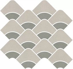 Декор Kerama Marazzi Таделакт наборный бежевый светлый/зеленый 30x28 см ректификат KMD2HID006BR
