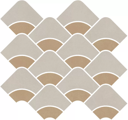 Декор Kerama Marazzi Таделакт наборный бежевый светлый/желтый 30x28 см ректификат KMD2HID009BR
