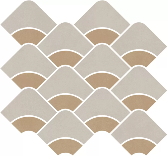 Декор Kerama Marazzi Таделакт наборный бежевый светлый/желтый 30x28 см ректификат KMD2HID009BR