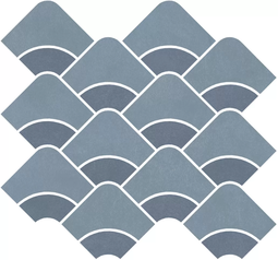 Декор Kerama Marazzi Таделакт наборный синий светлый/синий 30x28 см ректификат KMD2HID011BR