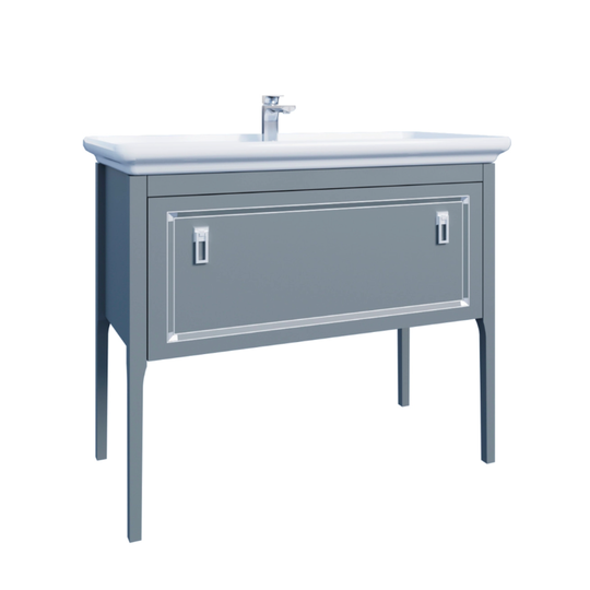 Тумба с раковиной Azario Rio 105/1Н серый матовый