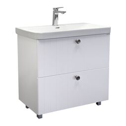 Тумба с раковиной Comforty Истра 80Н ясень беленый