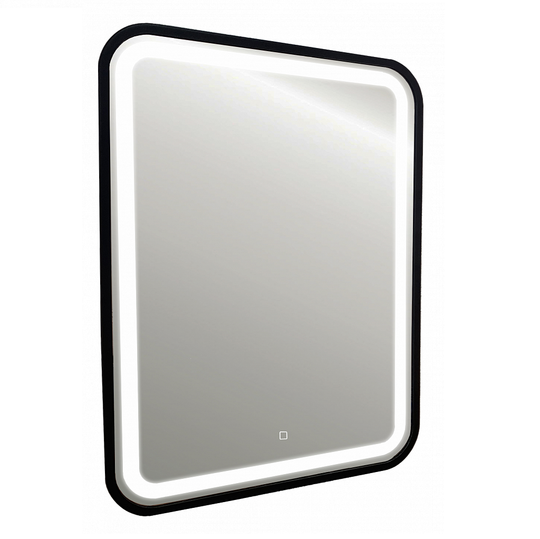 Зеркало Azario Мальта-лофт LED 60 черное c подсветкой